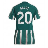 Manchester United Diogo Dalot #20 Vonkajší Ženy futbalový dres 2023-24 Krátky Rukáv